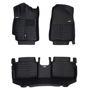 TuxMat | Tapis Protecteurs (1ère & 2e Rangée) - Kia Forte 2019-2021 TuxMat Tapis Protecteur