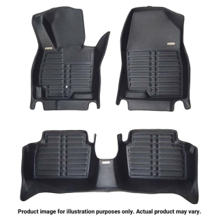 TuxMat | Floor Mats (1st & 2nd Row) - Sierra 2500 HD / 3500 HD Crew Cab 2020-2023 TuxMat Floor Mats