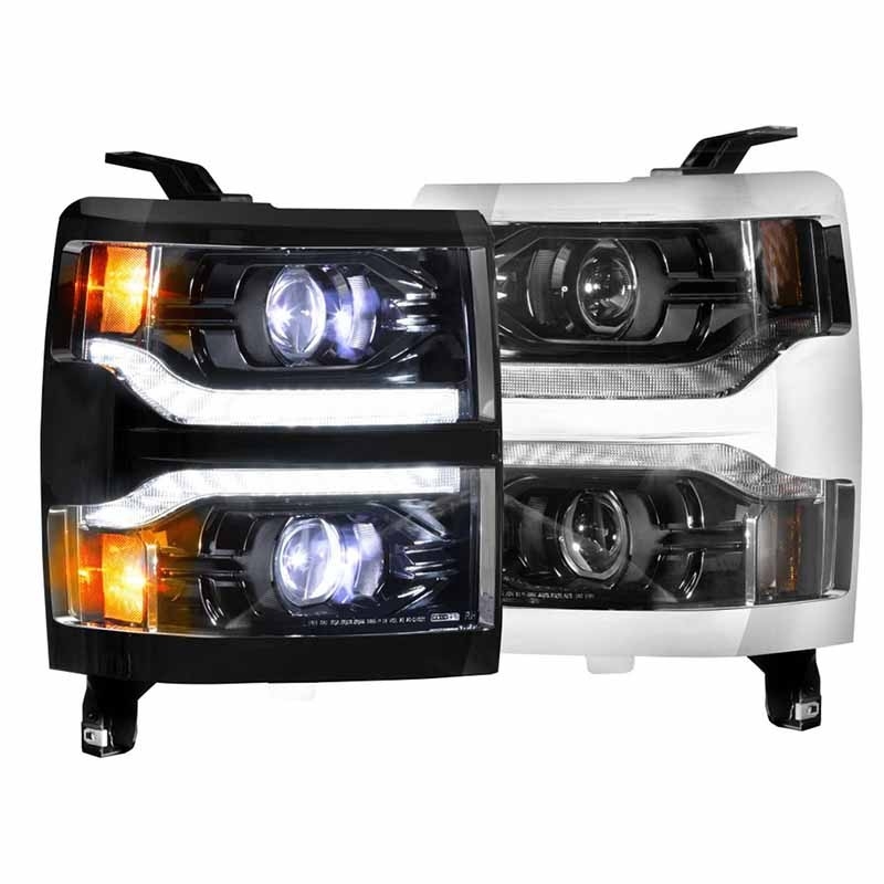 Morimoto | XB LED Heads: (Pair / ASM) - Silverado 1500 2014-2015 (w/o OEM LED Turn Signals) Morimoto Phares avant
