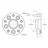 SPIDERTRAX | Wheel Adapter 1.25in 5x114.3 to 5x127 - JEEP TJ / LJ / YJ / XJ / ZJ / KJ Spidertrax Spacer de roues