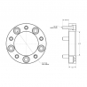 SPIDERTRAX | Wheel Spacer 1.25in - JEEP CJ / Bronco / F-150 Spidertrax Wheel Spacers