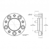 SPIDERTRAX | Wheel Spacer 1.25in - Toyota Tundra / Sequoia 2007-2022 Spidertrax Wheel Spacers