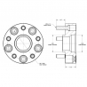 SPIDERTRAX | Wheel Spacer 1.75in - JEEP Wrangler JL / Gladiator JT 2018-2022 Spidertrax Wheel Spacers