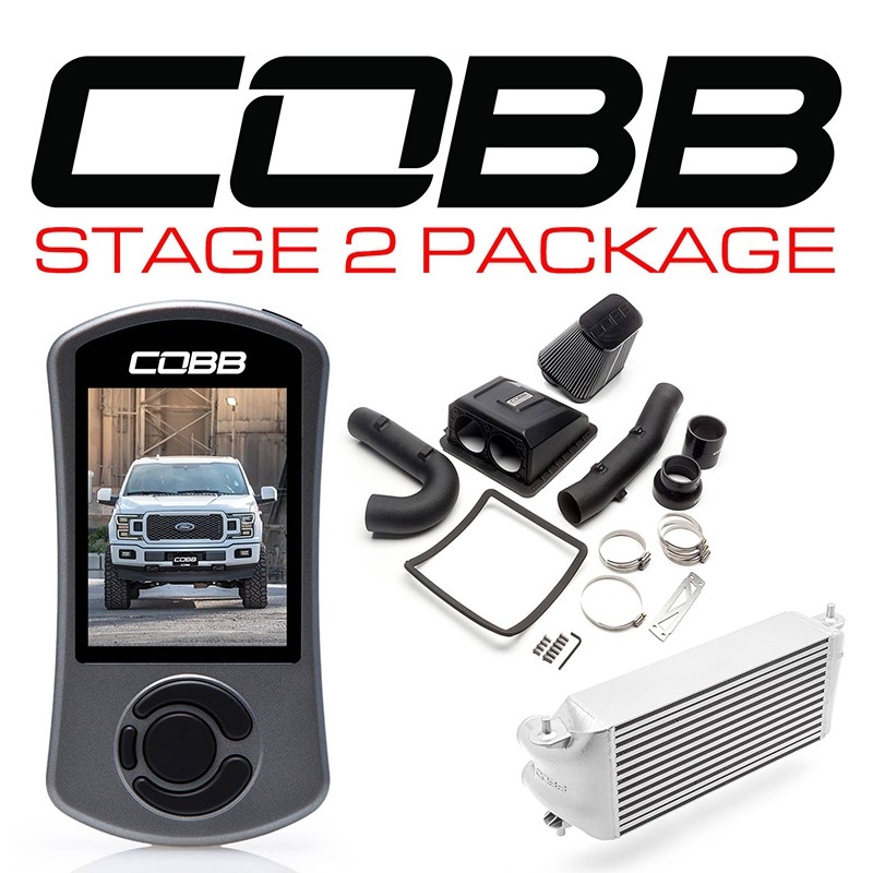 COBB | STAGE 2 POWER PACKAGE SILVER (FACTORY LOCATION INTERCOOLER) F-150 ECOBOOST 2.7L 2018-2020 COBB Stage de Performance