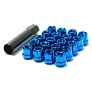 Muteki | Short Open End BLUE - 12x1.25 Muteki Lug Nuts & Locks