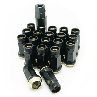 Muteki | Lug Nuts - SR45 - Open End BLACK - 12x1.25 Muteki Lug Nuts & Locks