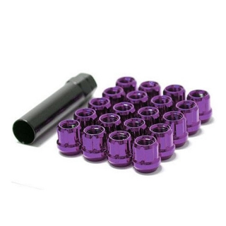 Muteki | Short Open End PURPLE - 12x1.25 Muteki Lug Nuts & Locks