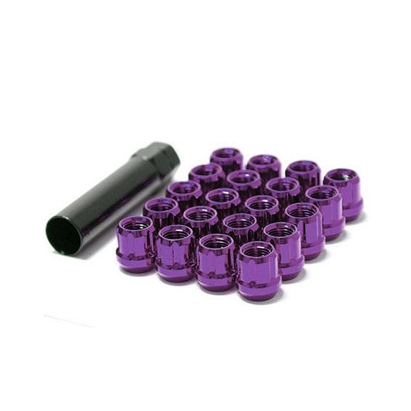 Muteki | Short Open End PURPLE - 12x1.25 Muteki Lug Nuts & Locks