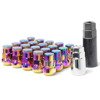 Muteki | Lug Nuts - SR35 - Closed End NEON CHROME - 12x1.25 Muteki Lug Nuts & Locks