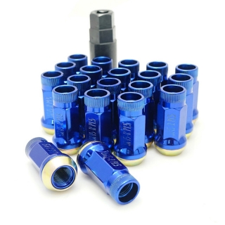 Muteki | Lug Nuts - SR45 - Open End BLEU - 12x1.25 Muteki Noix de roues & Barrures