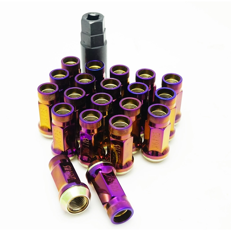 Muteki | Lug Nuts - SR45 - Open End BURNED TITANIUM - 12x1.25 Muteki Lug Nuts & Locks