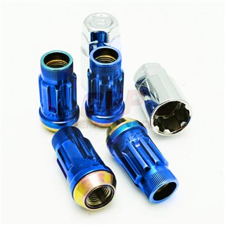 Muteki | Lug Nuts - SR45 - Open End BLEU ( 4 verrous seulement )- 12x1.25 Muteki Noix de roues & Barrures