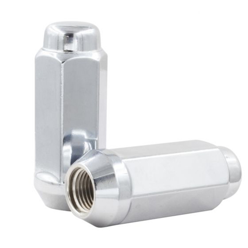 COYOTE | Lug Nuts - Bulge Acorn 2.40 Long (7/8) - M14 1.5 (8 Lug) CHROME Coyote Wheel Accessories Noix de roues & Barrures