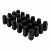 COYOTE | Lug Nuts - Bulge Acorn 2.00 Long (7/8) - M14 1.5 (6 Lug) BLACK Coyote Wheel Accessories Lug Nuts & Locks