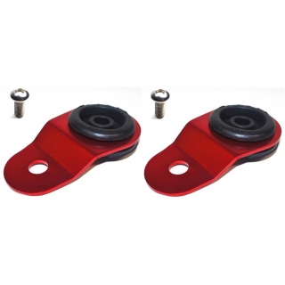 Torque Solution | Radiator Mount Combo w/ Inserts Red - Evo 7 / 8 / 9 2001-2006 Torque Solution Radiators