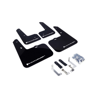 RallyArmor | Mud flap White logo - Veloster 12-18 RallyArmor Garde-boue