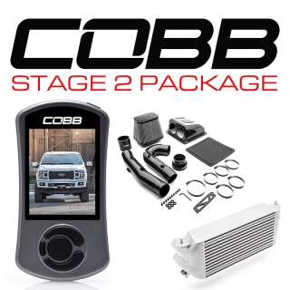 COBB | STAGE 2 REDLINE CARBON POWER PACKAGE SILVER (FACTORY LOCATION INTERCOOLER) F-150 ECOBOOST 2.7L 2018-2020 COBB Stage de...