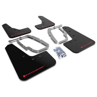 RallyArmor | UR Mud Flap Red Logo - Tesla Model 3 2017-2023 RallyArmor Garde-boue
