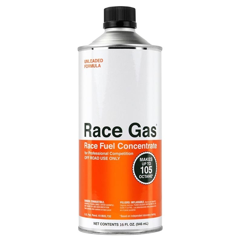 Race Gas | Race Fuel Concentrate 16oz - Make 105 Octane Race Gas Oils, Fluids, Lubricants