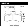 Hawk Performance | HPS Disc Brake Pad - Giulia / IS F / GT500 / Ghibli / SLK55 / CLK55 / CLK63 / STi Hawk Performance Plaquet...