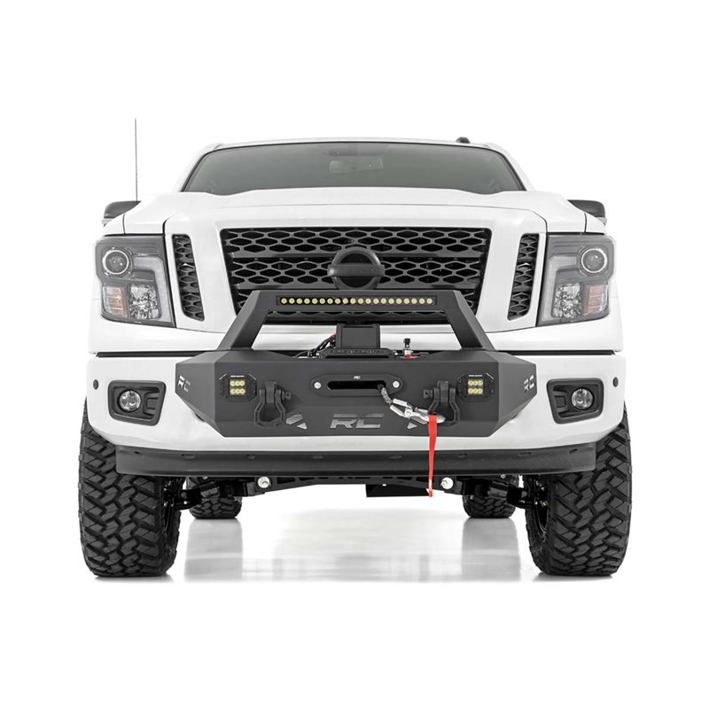 Rough Country | Winch Mount Plate - Titan 5.6L 2017-2021 Rough Country Electric Winch