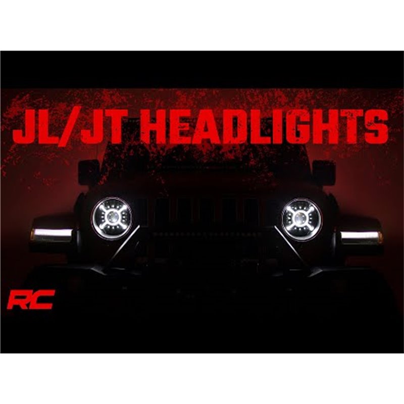 Rough Country | Headlight - Gladiator / Wrangler (JL) 2018-2022 Rough Country Phares avant