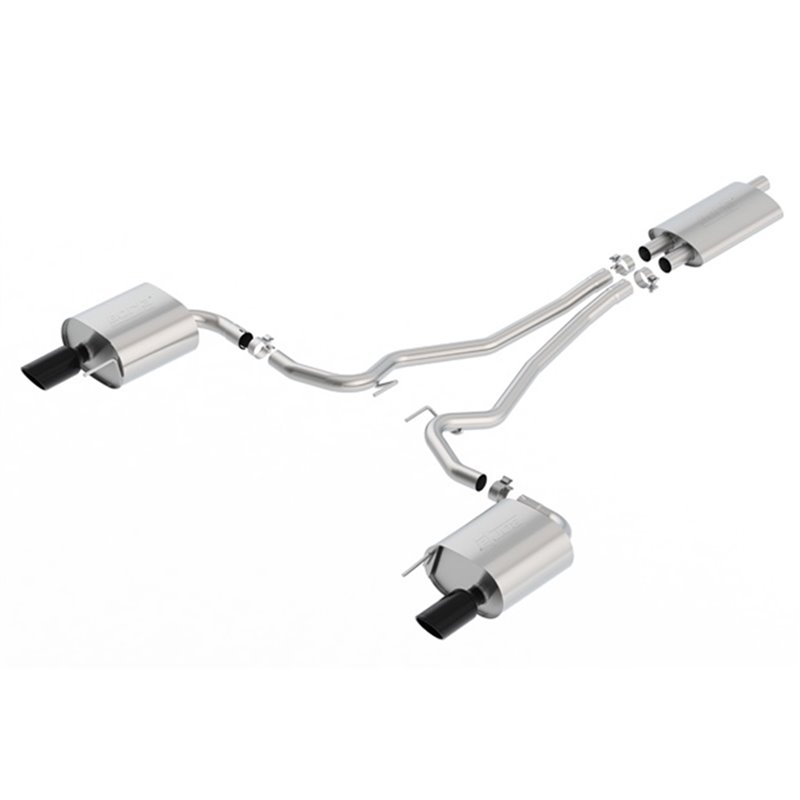 BORLA | Touring Cat-Back™ Exhaust System - Mustang EcoBoost / EcoBoost Premium 2.3T 2015-2019 BORLA Cat-Back Exhausts