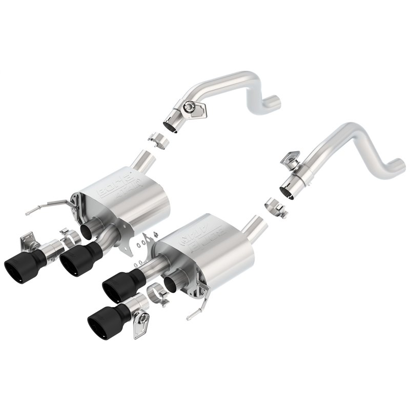 BORLA | ATAK® Axle-Back Exhaust System - Corvette 6.2L 2014-2019 BORLA Axle-Back Exhausts