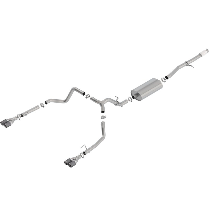 BORLA | Cat-Back™ Exhaust System - Silverado 1500 / Sierra 1500 5.3L 2019-2020 BORLA Cat-Back Exhausts