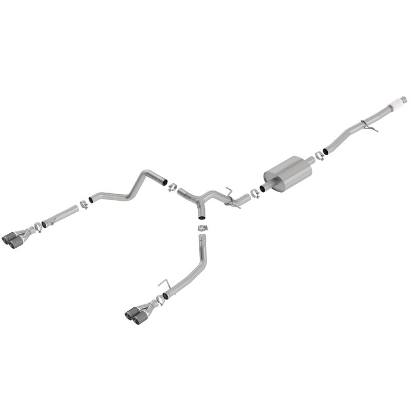 BORLA | Cat-Back™ Exhaust System - Silverado 1500 / Sierra 1500 5.3L 2019-2020 BORLA Cat-Back Exhausts