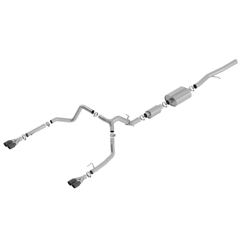 BORLA | S-Type Cat-Back™ Exhaust System - Silverado 1500 / Sierra 1500 6.2L 2019-2020 BORLA Cat-Back Exhausts