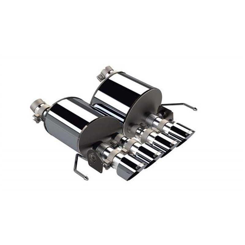 Corsa Performance | Valve-Back w Dual Mode NPP - Corvette 6.2L 2014-2019 CORSA Performance Axle-Back Exhausts