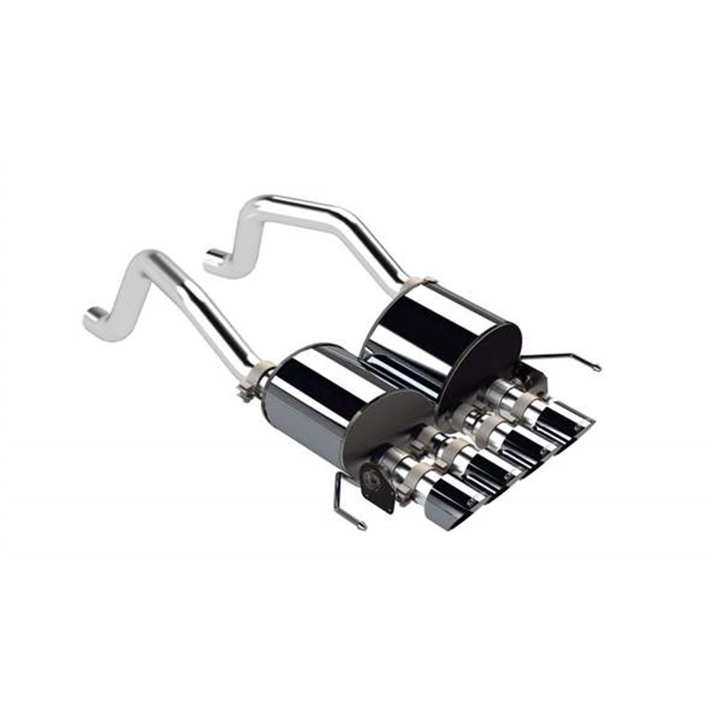 Corsa Performance | Axle-Back w Dual Mode NPP - Corvette 6.2L 2015-2019 CORSA Performance Axle-Back Exhausts
