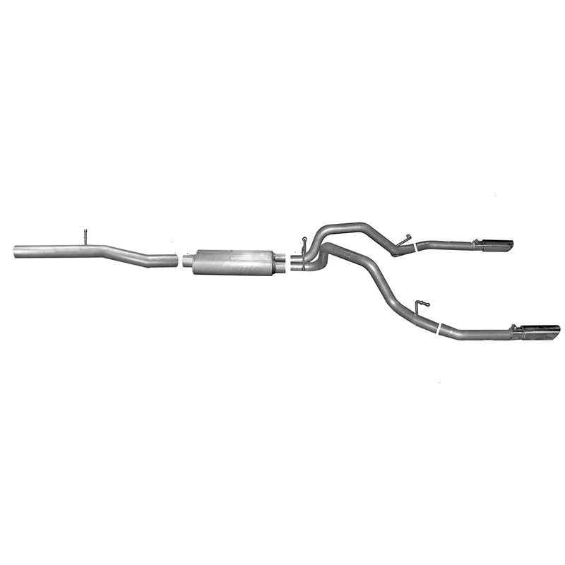 Gibson | Cat-Back Dual Split Exhaust Aluminized Gibson Performance Cat-Back Exhausts