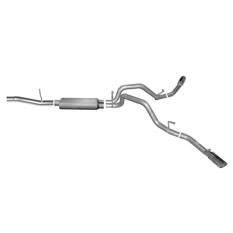 Gibson | Cat-Back Dual Extreme Exhaust Aluminized - Silverado 1500 / Sierra 1500 5.3L 2014-2018 Gibson Performance Cat-Back E...