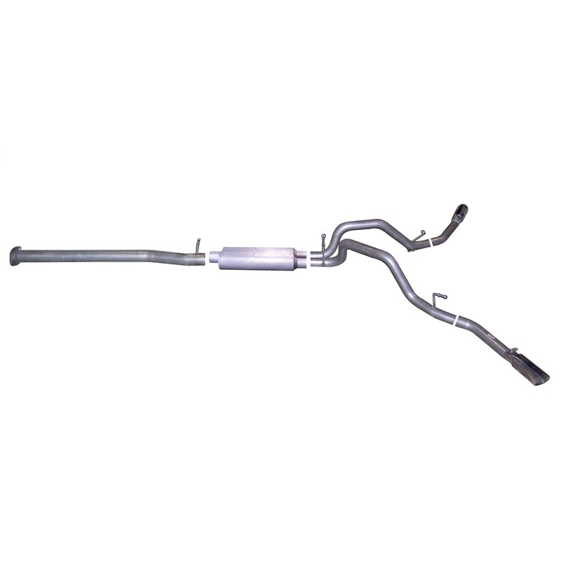 Gibson | Cat-Back Dual Extreme Exhaust Stainless - Silverado 1500 / Sierra 1500 2007-2009 Gibson Performance Cat-Back Exhausts