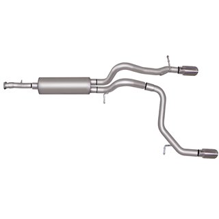 Gibson | Cat-Back Dual Split Exhaust Aluminized - H3 3.7L 2008-2010 Gibson Performance Cat-Back Exhausts