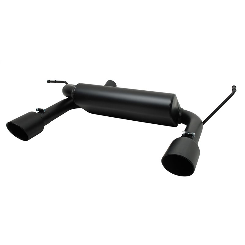 Gibson | Black Elite Cat-Back Dual Split Exhaust Black Ceramic - Wrangler (JK) 3.6L / 3.8L 2007-2017 Gibson Performance Cat-B...