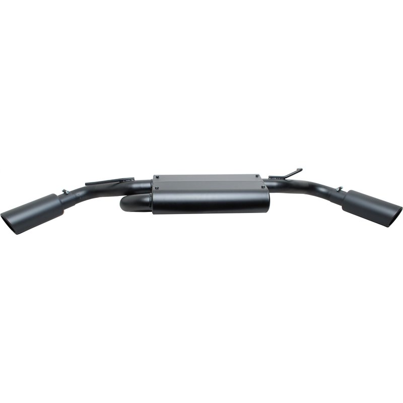Gibson | Black Elite Cat-Back Dual Extreme Exhaust Aluminized - Wrangler (JK) 3.6L / 3.8L 2007-2017 Gibson Performance Cat-Ba...