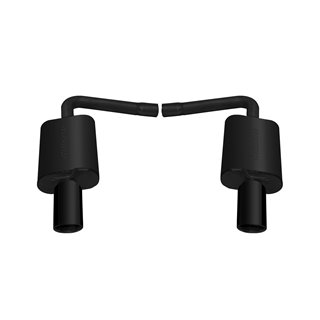 Gibson | Black Elite Axle Back Dual Exhaust Stainless - Explorer 2.0T / 3.5L 2011-2018 Gibson Performance Axle-Back Exhausts