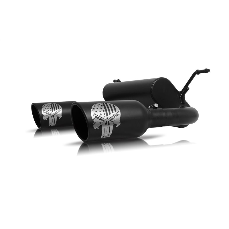 Gibson | Patriot Skull Cat-Back Dual Exhaust Stainless - Wrangler (JK) 3.6L / 3.8L 2007-2017 Gibson Performance Cat-Back Exha...