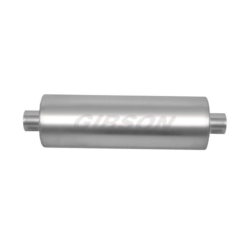 Gibson | MWA Center/Center Round Muffler Stainless Gibson Performance Silencieux