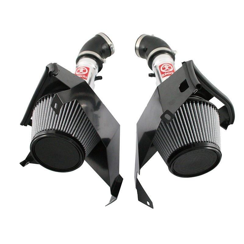 aFe Power | Takeda Stage-2 Cold Air Intake System w/Pro DRY S Media Polished - 350Z 3.5L 2007-2008 aFe POWER Air Intake