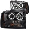 ANZO | Projector Headlight Set w/Halo - F-250 / F-350 / F-450 / F-550 2005-2007 Anzo USA Projector Headlight