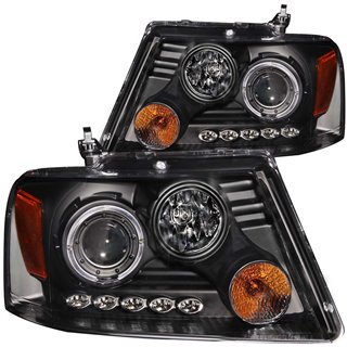 ANZO | Projector Headlight Set w/Halo - F-150 / Mark LT Base 2005-2008 Anzo USA Projector Headlight