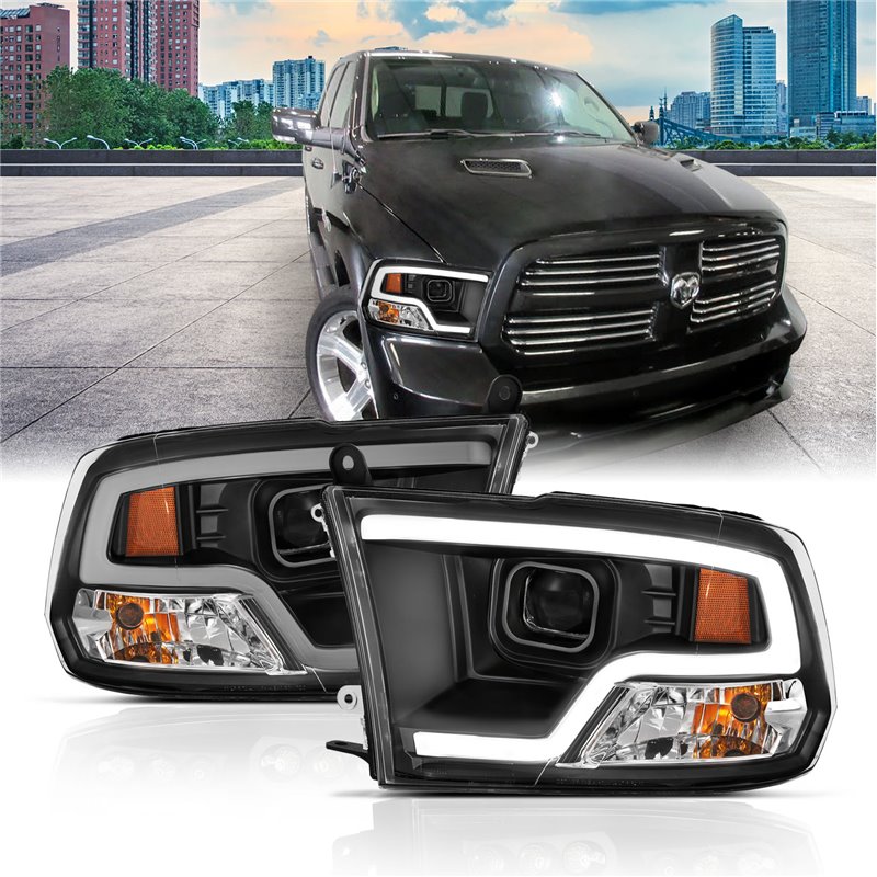 ANZO | Projector Headlight Set w/Halo - Ram 1500 / 2500 / 3500 2009-2018 Anzo USA Projector Headlight