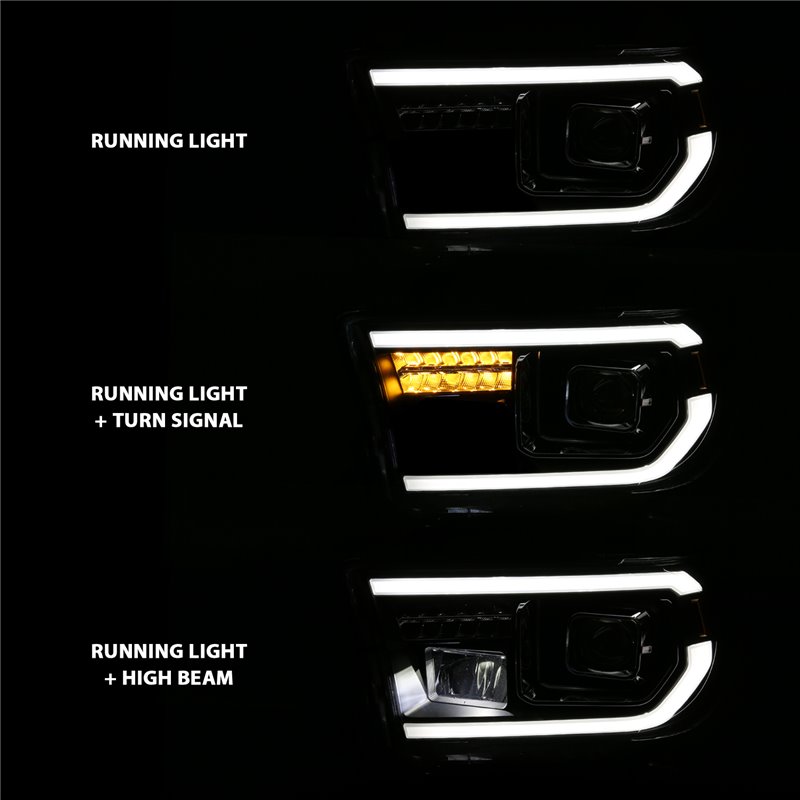 ANZO | Projector Headlight Set - Sequoia / Tundra 2007-2016 Anzo USA Projector Headlight