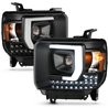 ANZO | Projector Headlight Set - Sierra 2500 HD / Sierra 3500 HD 6.0L / 6.6L 2014-2016 Anzo USA Projector Headlight