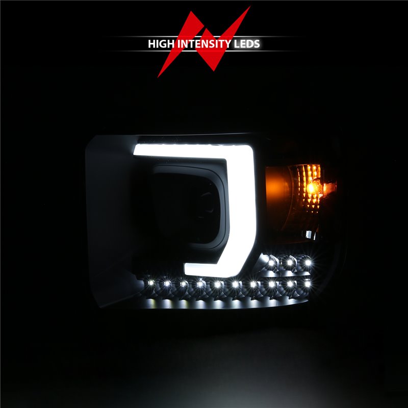 ANZO | Projector Headlight Set - Sierra 2500 HD / Sierra 3500 HD 6.0L / 6.6L 2014-2016 Anzo USA Projector Headlight