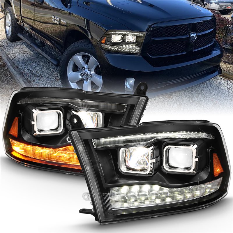 ANZO | LED Projector Headlight - Ram 1500 / 2500 / 3500 2009-2018 Anzo USA Projector Headlight